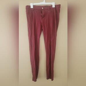 Burgundy Jeggings